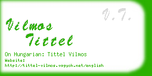 vilmos tittel business card
